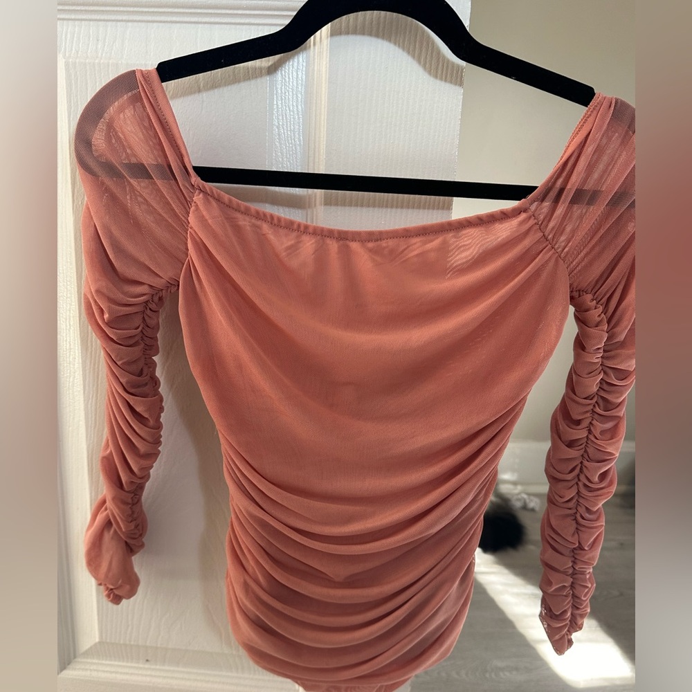 Free People Mesh long sleeve. Never worn - Picture 3 of 4